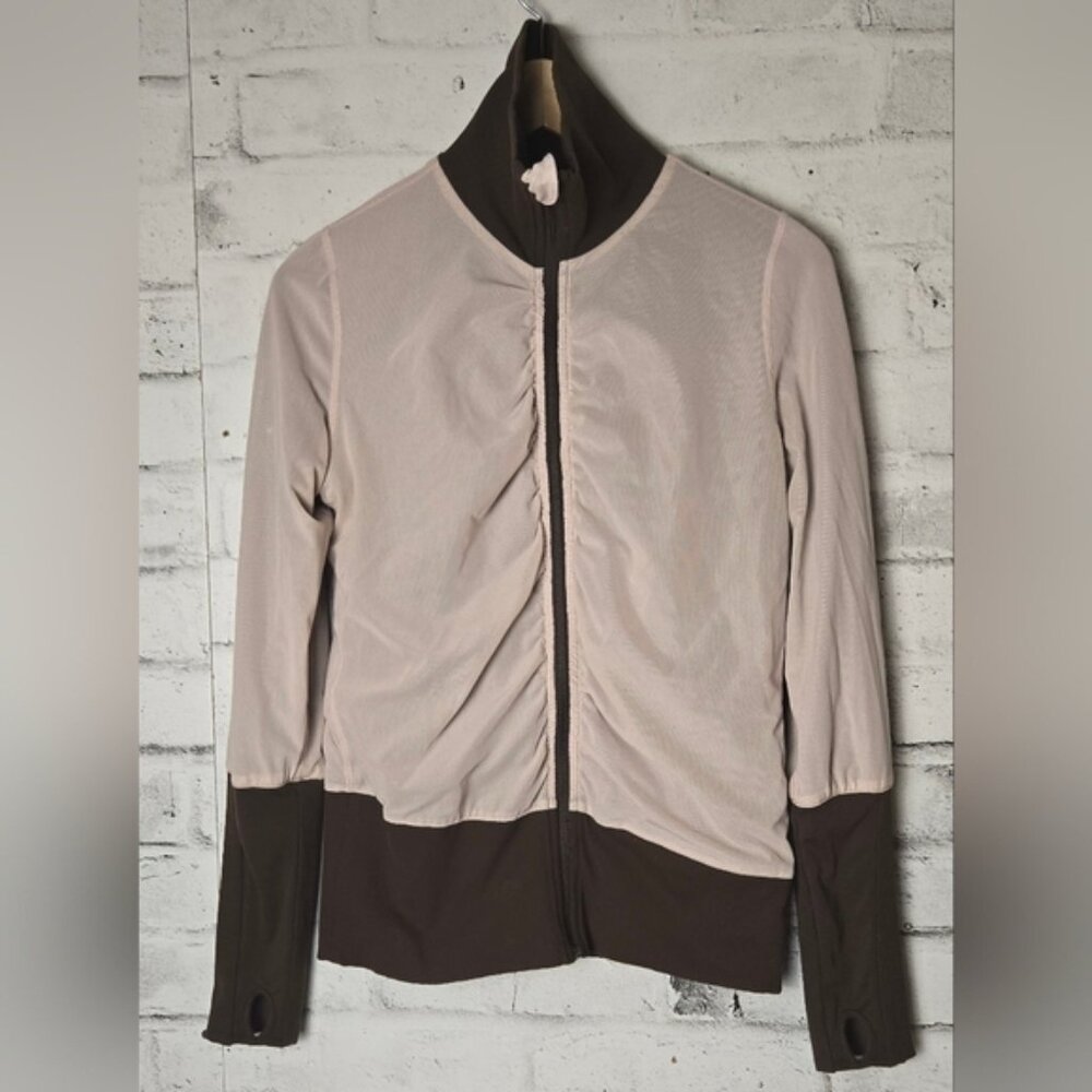 Lululemon Global Brown Zip Jacket Women’s Athleisure Activewear - Reversible - Picture 2 of 7